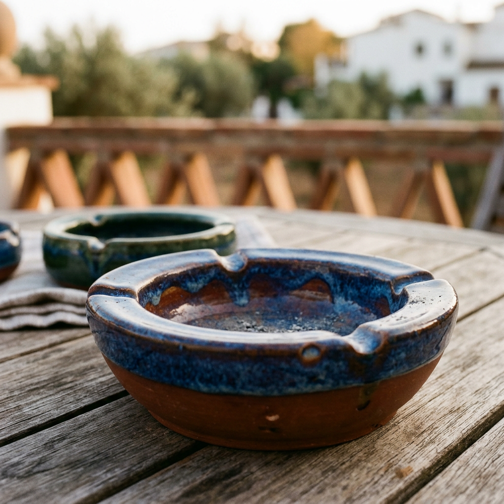 Hand-Thrown Ceramic Ashtrays