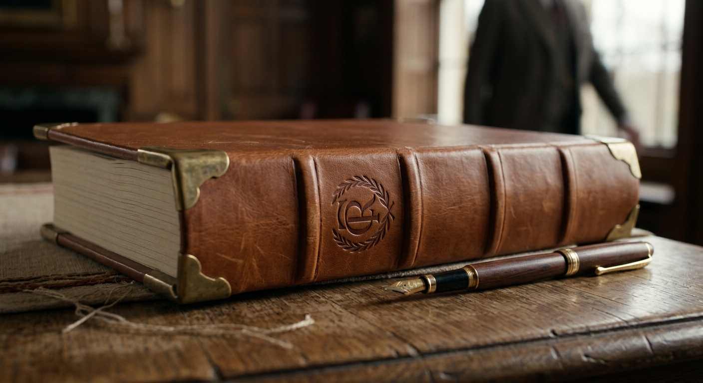 Leather-Bound Guest Register
