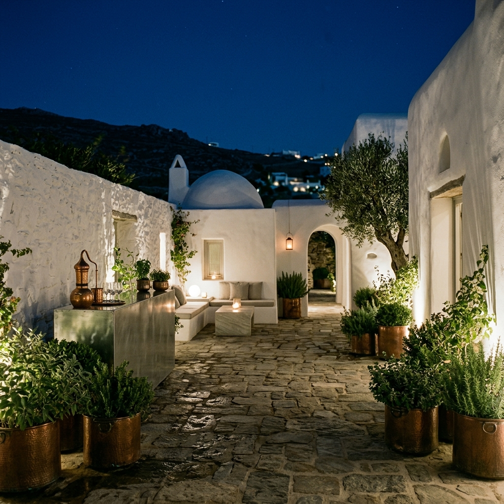 Cycladic Villa Courtyard Cycladic Villa Courtyard