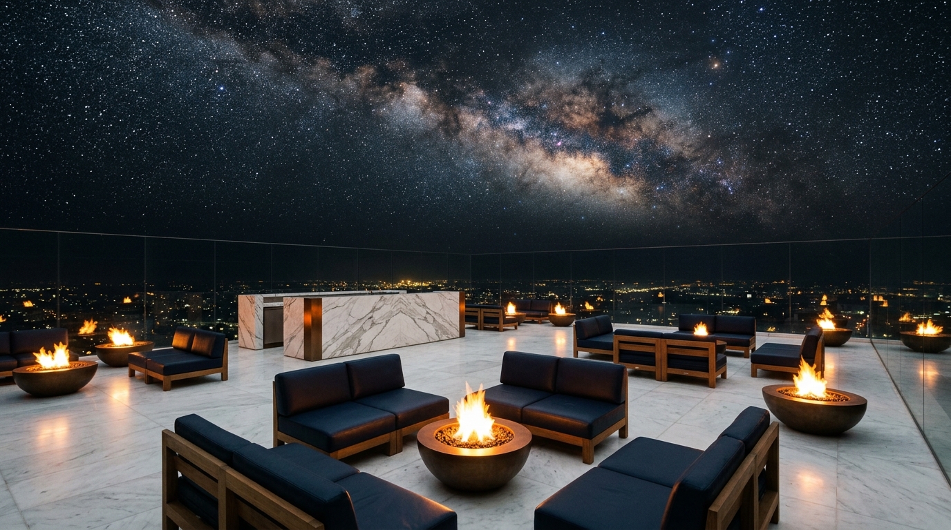 Rooftop Marble Terrace