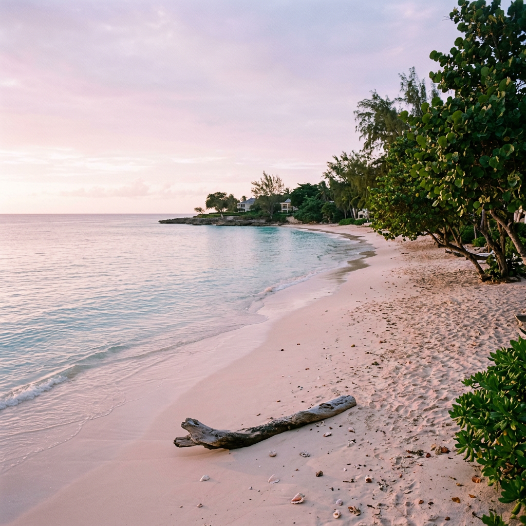 Barbados Shoreline at Dawn